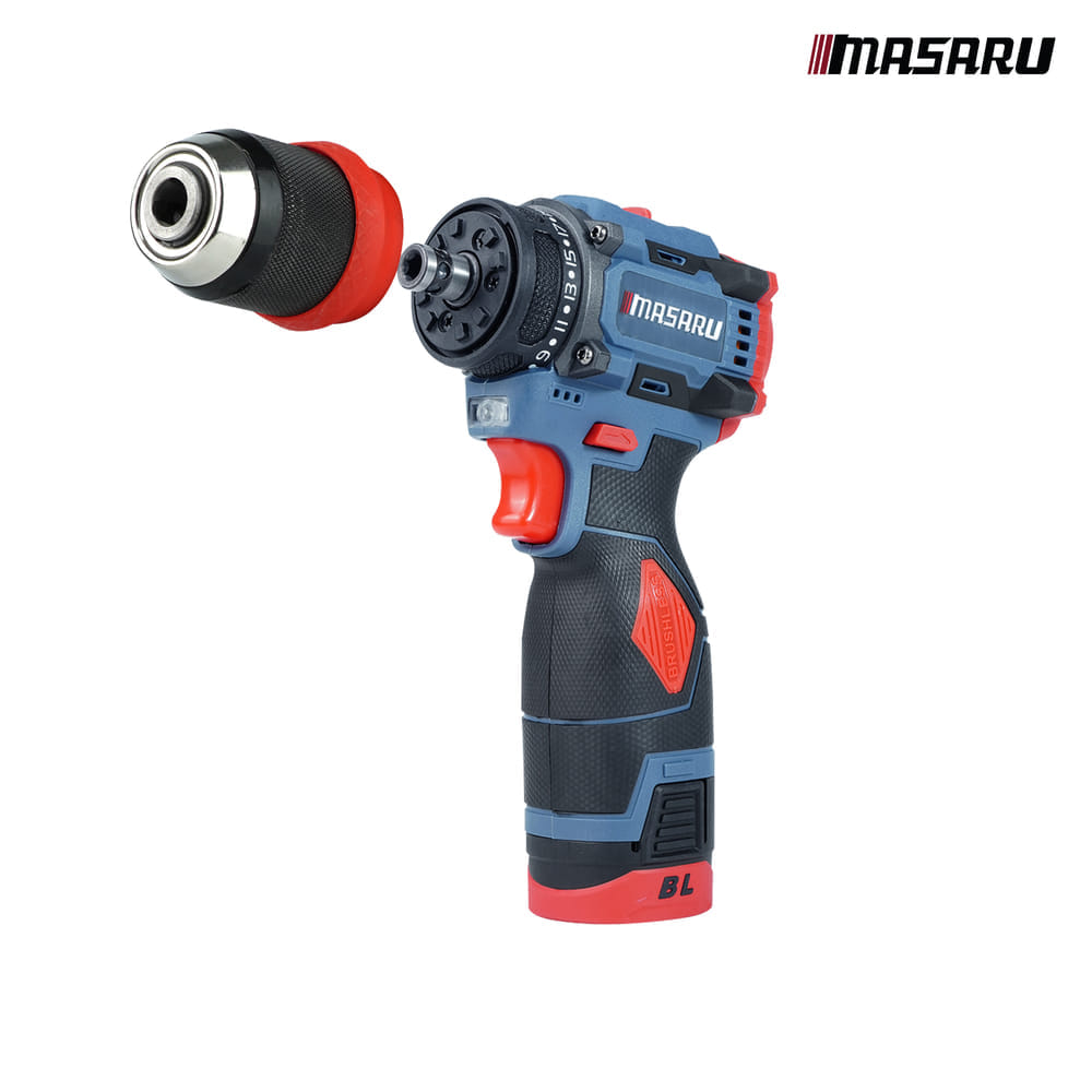 สว่านไขควงคลัตช์ MASARU รุ่น MSR-CD204  (พร้อมแบตเตอรี่และสายชาร์จ)_0