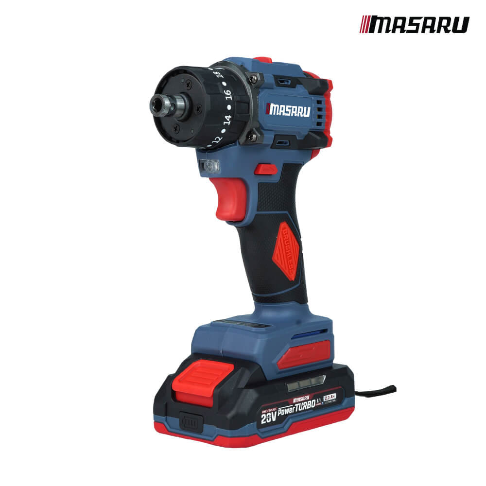 สว่านไขควงคลัตช์กระแทกไร้สาย MASARU รุ่น SCDI-105  (พร้อมแบตเตอรี่และแท่นชาร์จ)_1