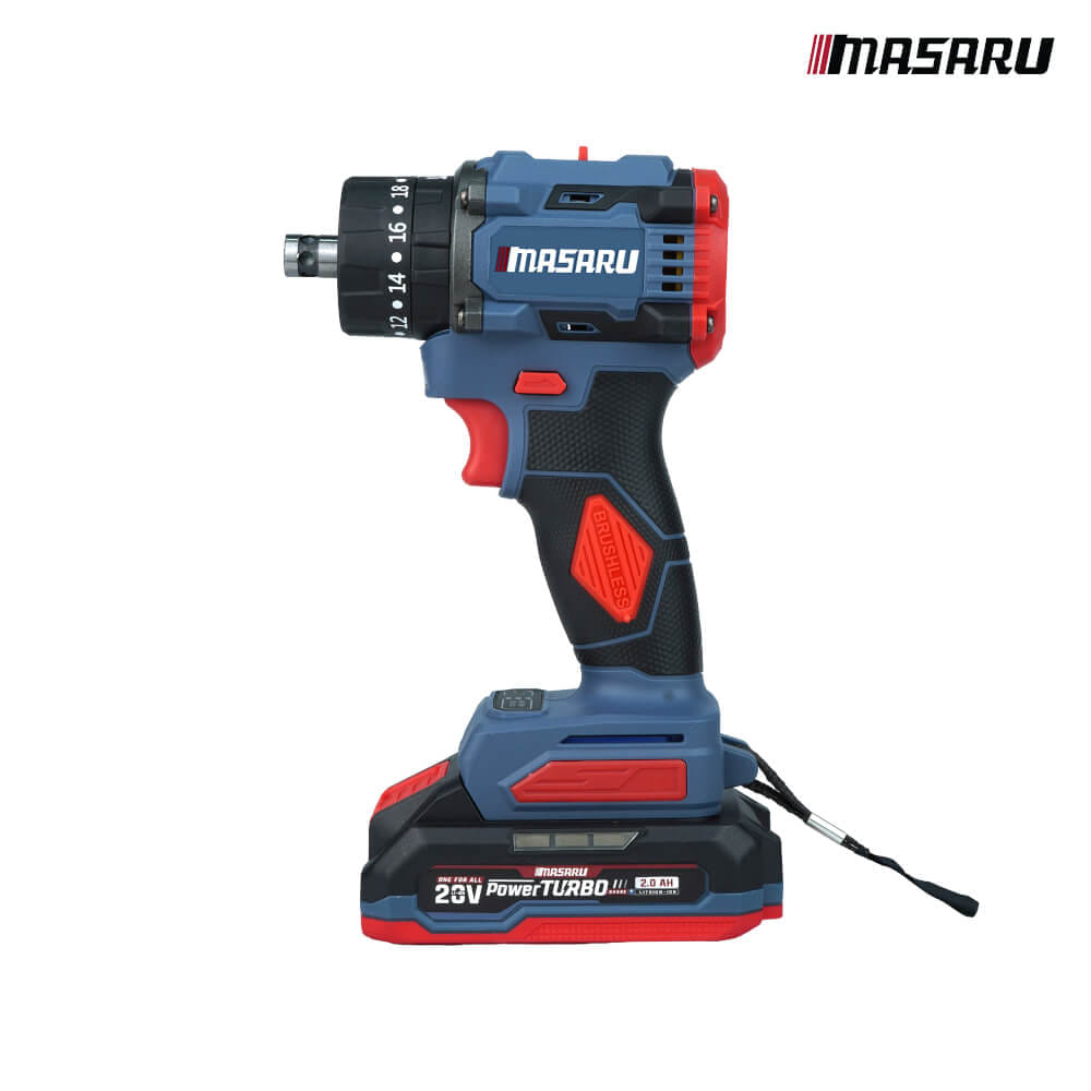 สว่านไขควงคลัตช์กระแทกไร้สาย MASARU รุ่น SCDI-105  (พร้อมแบตเตอรี่และแท่นชาร์จ)_2