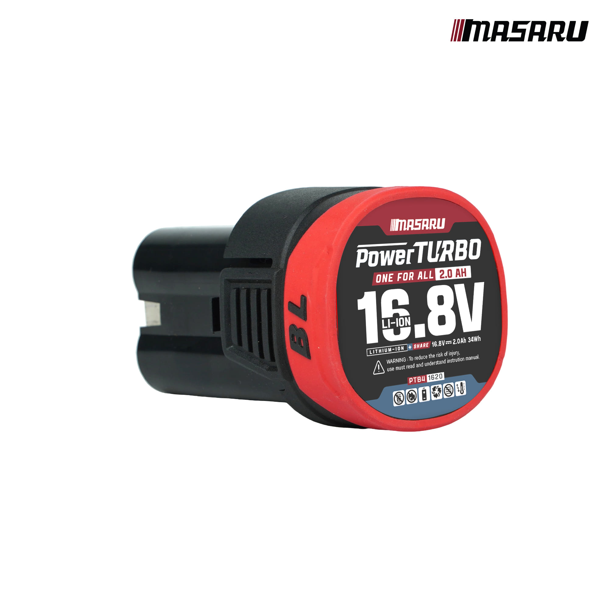 แบตเตอรี่ลิเทียม 16.8 โวลต์ MASARU PTB4-1620