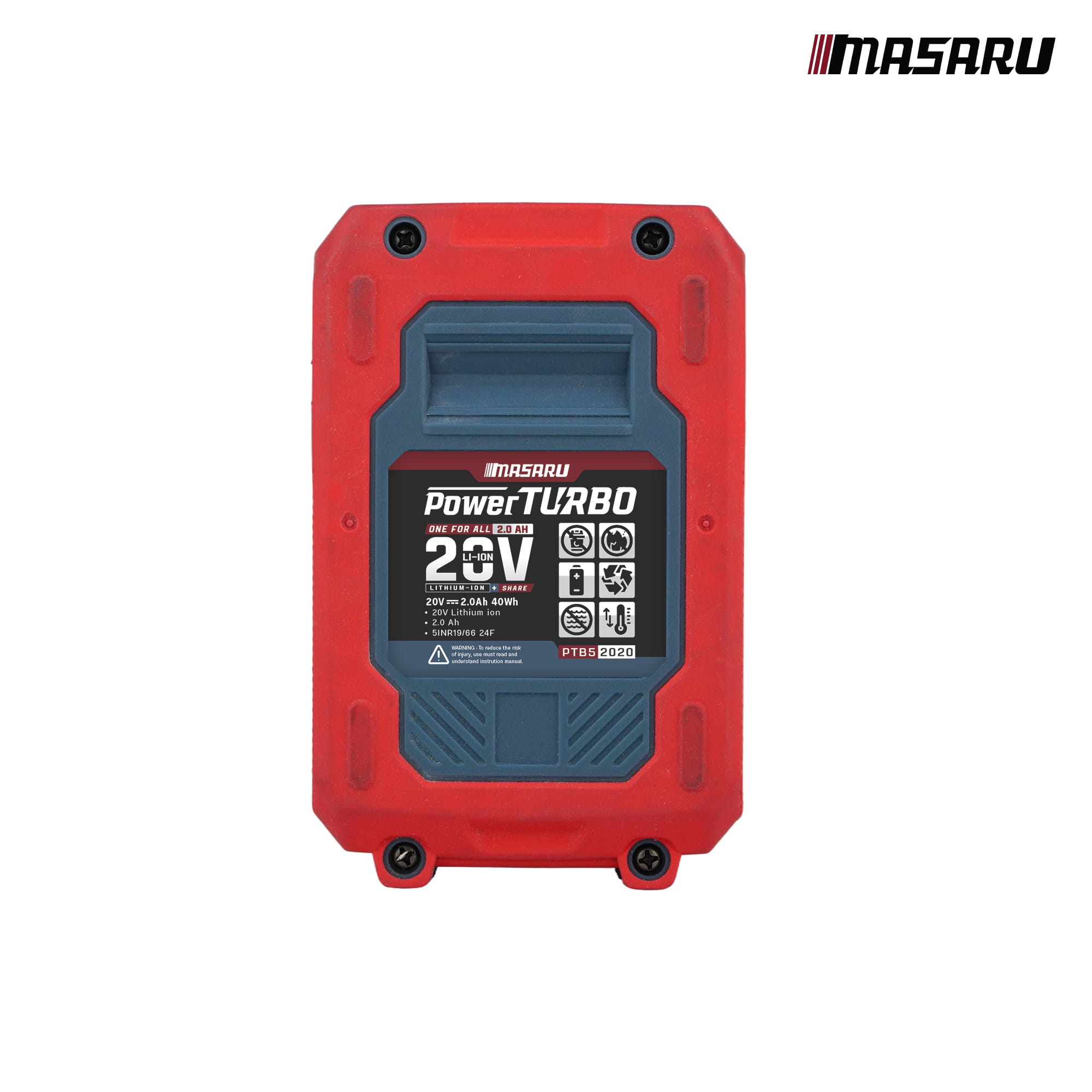แบตเตอรี่ลิเทียม 20 โวลต์ MASARU PTB5-2020