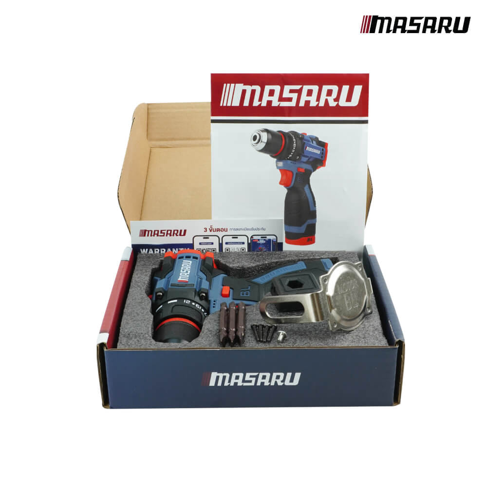 สว่านไร้สาย MASARU รุ่น SCD-215N (พร้อมแบตเตอรี่และแท่นชาร์จ)_8