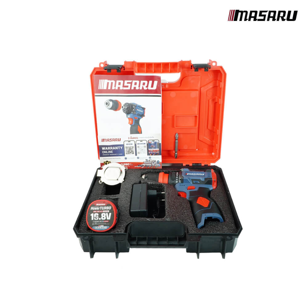 สว่านไขควงคลัตช์ MASARU รุ่น MSR-CD204  (พร้อมแบตเตอรี่และสายชาร์จ)_8