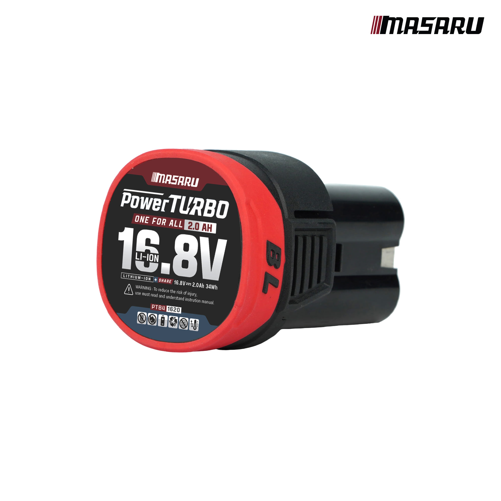 แบตเตอรี่ลิเทียม 16.8 โวลต์ MASARU PTB4-1620_0