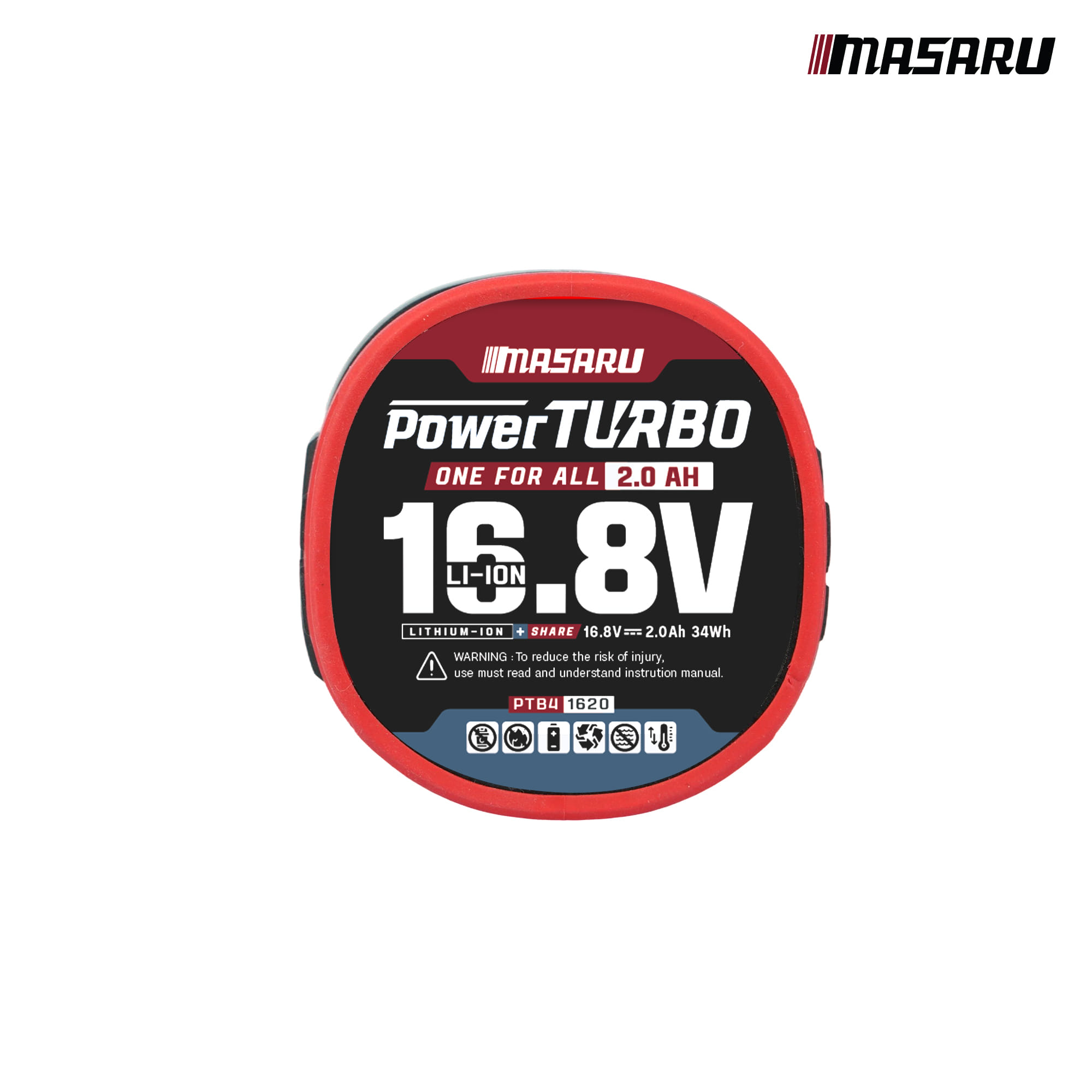 แบตเตอรี่ลิเทียม 16.8 โวลต์ MASARU PTB4-1620_1