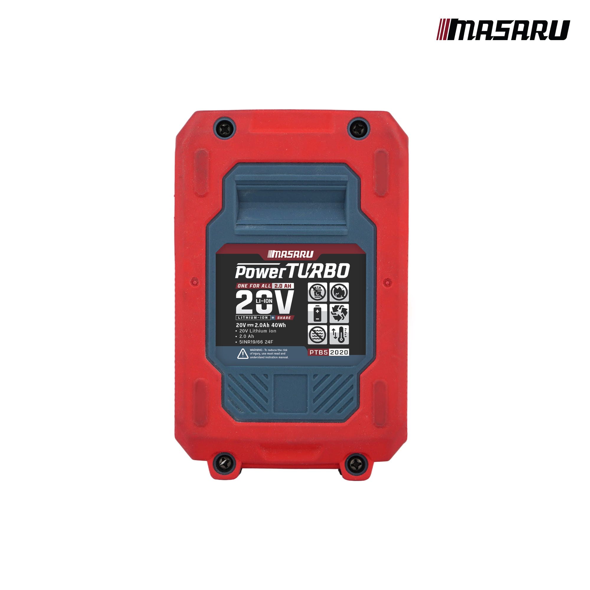 แบตเตอรี่ลิเทียม 20 โวลต์ MASARU PTB5-2020_8