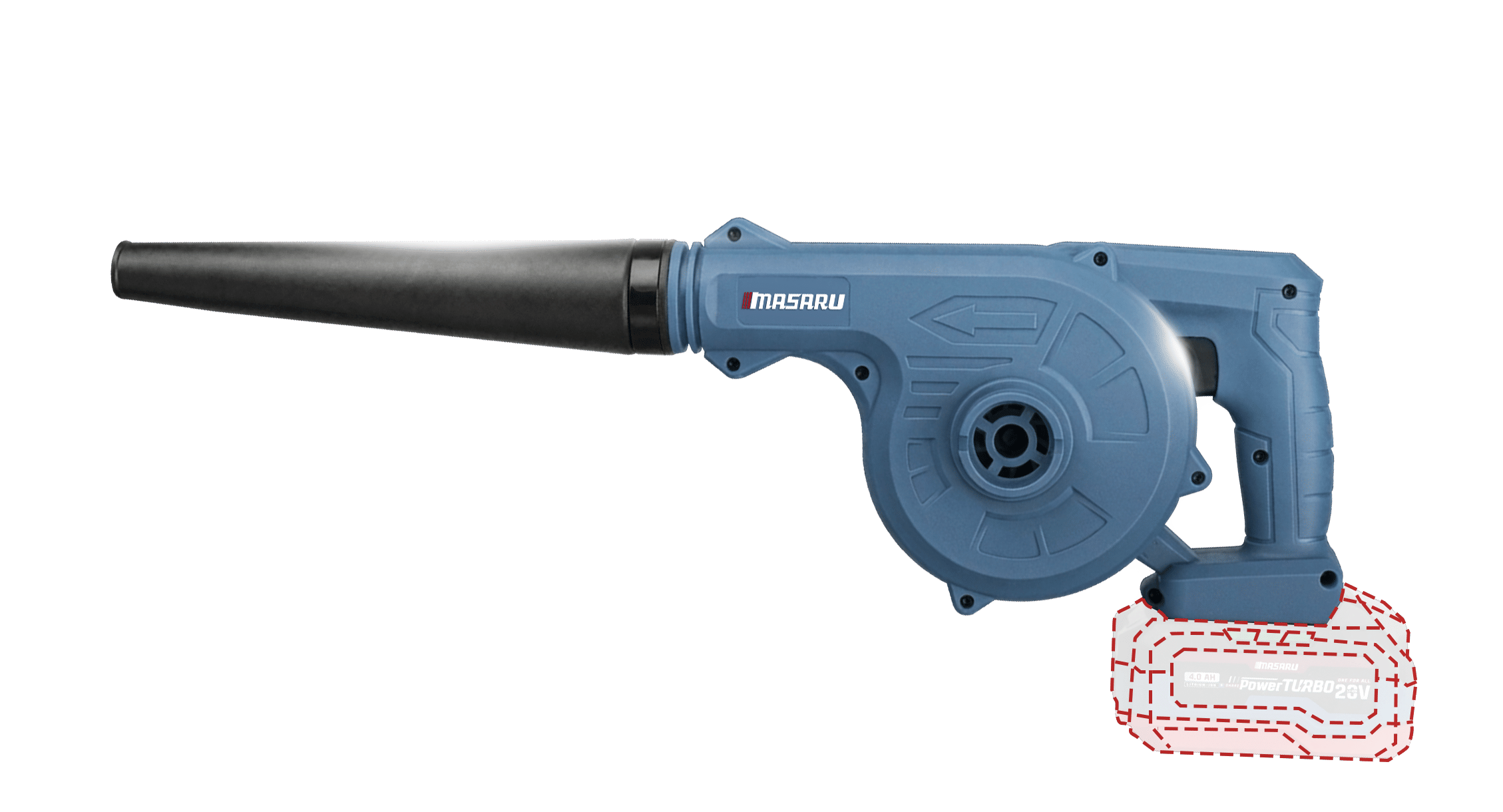 เครื่องเป่าดูดไร้สาย MASARU SCBV-840N (พร้อมแบตเตอรี่และแท่นชาร์จ)_5