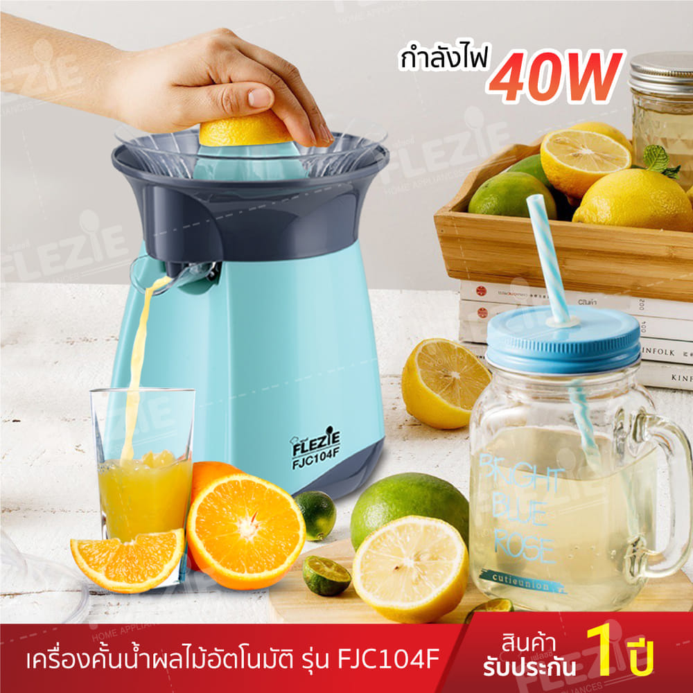 เครื่องคั้นน้ำผลไม้ FLEZIE รุ่น FCJ104F สีเขียว
