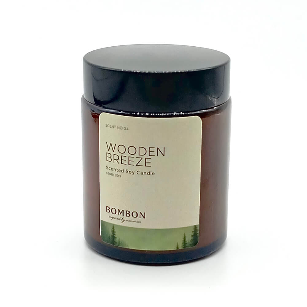 เทียนหอม BOMBON ขนาด 100 มล. กลิ่น WOODEN BREEZE_0