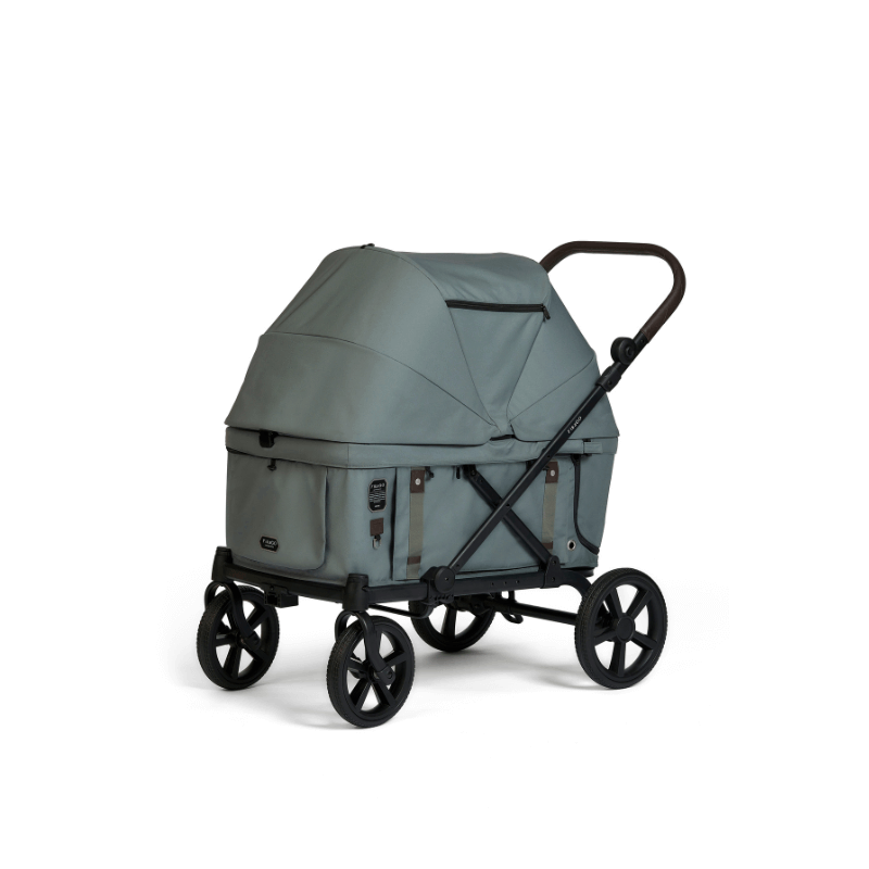 รถเข็นสัตว์เลี้ยง FIKAGO รุ่น KROSS สีเขียว รองรับน้ำหนักได้ถึง 100 KG. (รุ่นใหญ่ที่สุด)