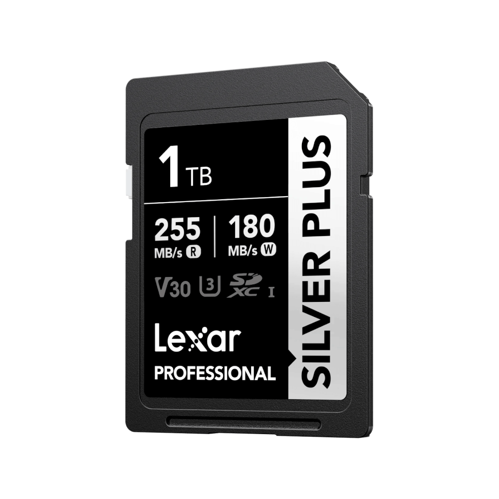 การ์ดหน่วยความจำ เอสดีการ์ด LEXAR SILVER PLUS 1TB UHS-I U3 V30 SD CARD SPEED BUMP FULL-HD 3D 4K RW255/180MB/S (LSDSIPL001T-BNNNG)_0