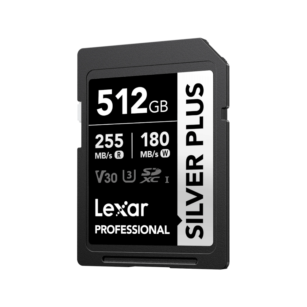 การ์ดหน่วยความจำ เอสดีการ์ด LEXAR SILVER PLUS 512GB UHS-I U3 V30 SD CARD SPEED BUMP FULL-HD 3D 4K RW255/180MB/S (LSDSIPL512G-BNNNG)_0