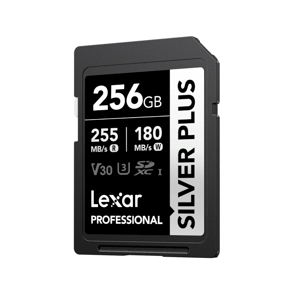 การ์ดหน่วยความจำ เอสดีการ์ด LEXAR SILVER PLUS 256GB UHS-I U3 V30 SD CARD SPEED BUMP FULL-HD 3D 4K RW255/180MB/S (LSDSIPL256G-BNNNG)_0