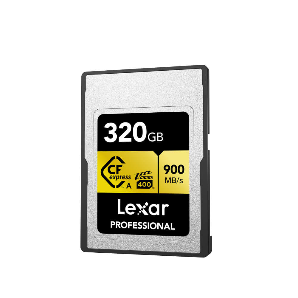 การ์ดหน่วยความจำ ซีเอฟเอ็กเพรสการ์ด LEXAR CFEXPRESS TYPE A 320GB VPG400 RAW 8K RW900/800MB/S (LCAGOLD320G)_0