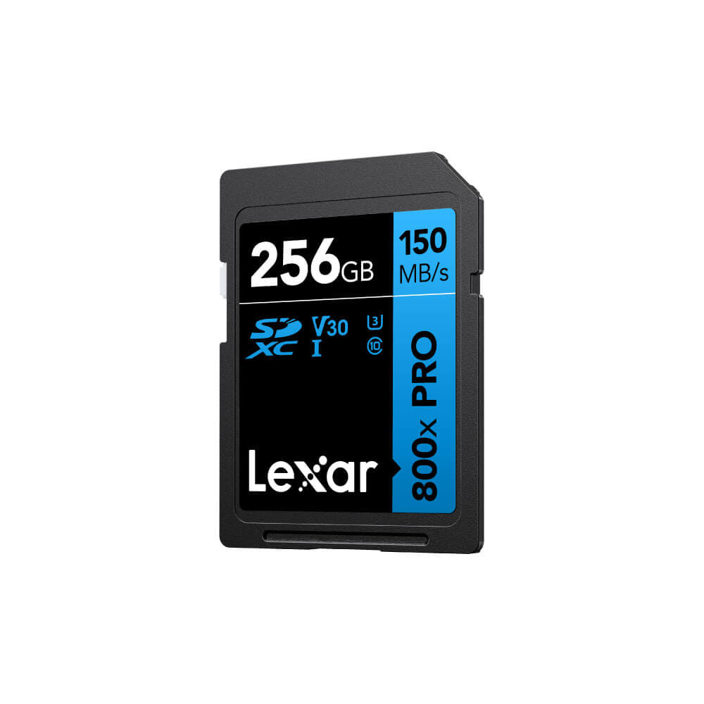 การ์ดหน่วยความจำ เอสดีการ์ด LEXAR 800XPRO 256GB SD CARD BLUE SERIES FULL-HD 4K RW150/45MB/S (LSD0800P256G-BNNNG)_0