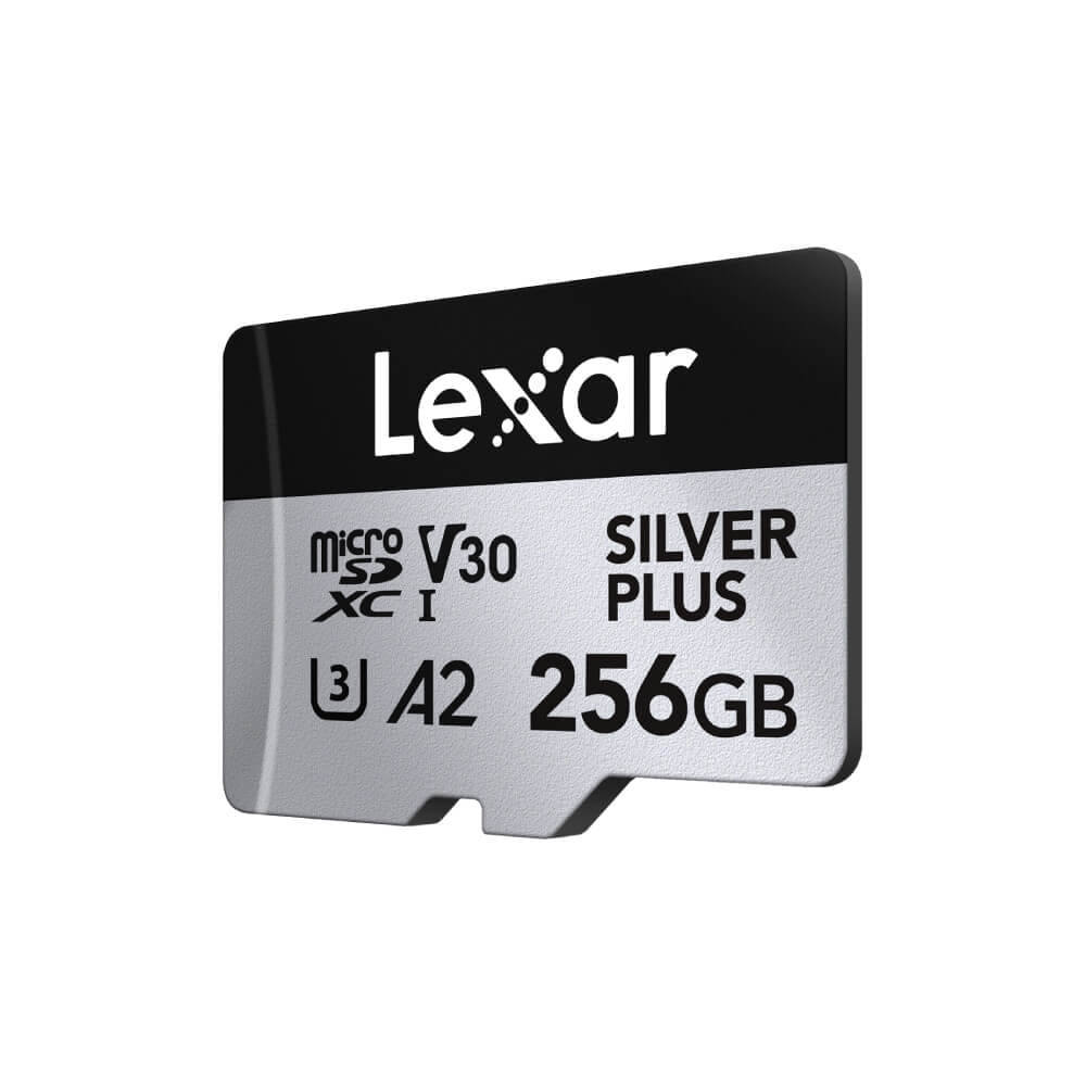 การ์ดหน่วยความจำ เอสดีการ์ด LEXAR PROFESSIONAL SILVER PLUS MICROSD CARD 256GB READ 205MB/S WRITE150MB/S (LMSSIPL256G-BNANG)_0
