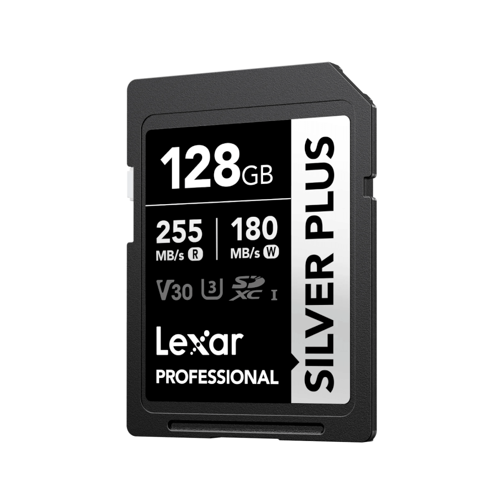 การ์ดหน่วยความจำ เอสดีการ์ด LEXAR SILVER PLUS 128GB UHS-I U3 V30 SD CARD SPEED BUMP FULL-HD 3D 4K RW255/180MB/S (LSDSIPL128G-BNNNG)_1