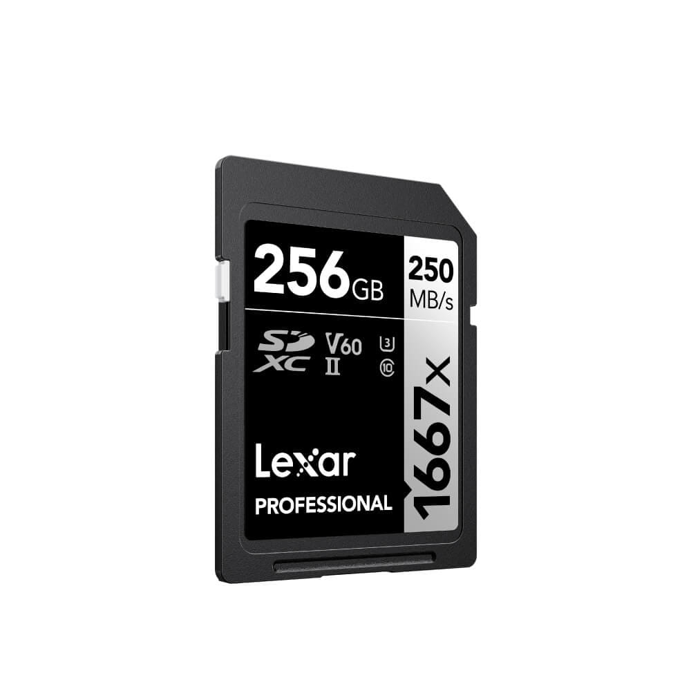 การ์ดหน่วยความจำ เอสดีการ์ด LEXAR SD1667X 256GB UHS-II U3 V60 SD CARD FULL-HD 3D 4K RW250/120MB/S (LSD256CB1667)_1