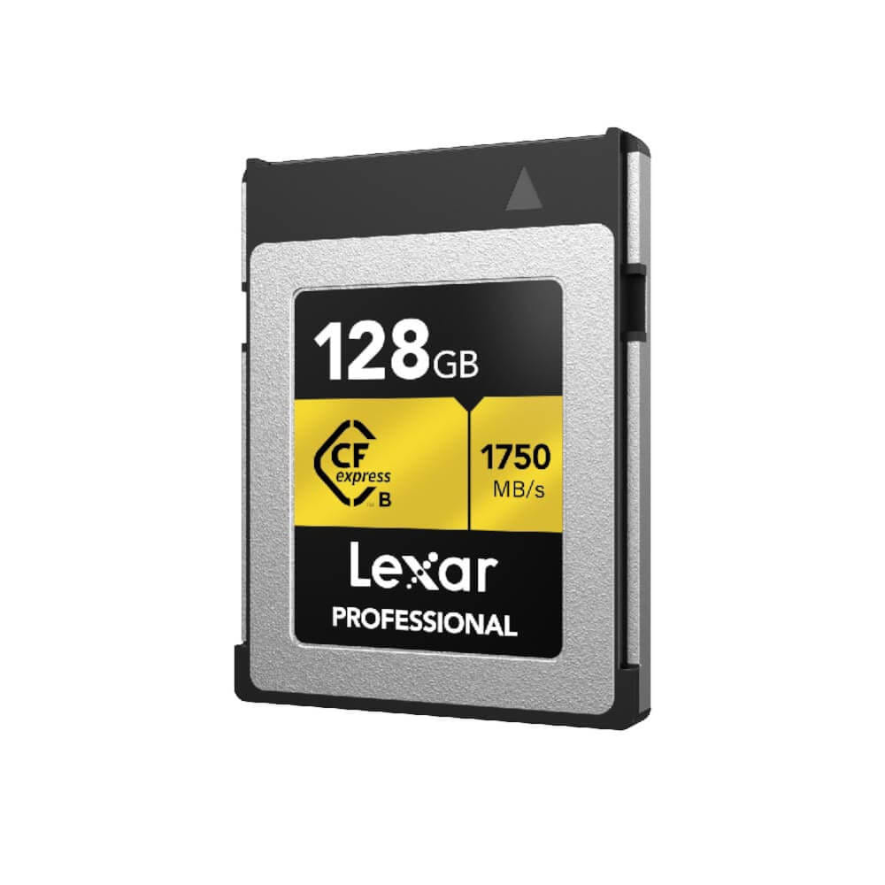 การ์ดหน่วยความจำ ซีเอฟเอ็กเพรสการ์ด LEXAR CFEXPRESS TYPE B 128GB VPG400 RAW 8K RW1900/1500MB/S (LCXEXPR128G) GOLD SERIES_1