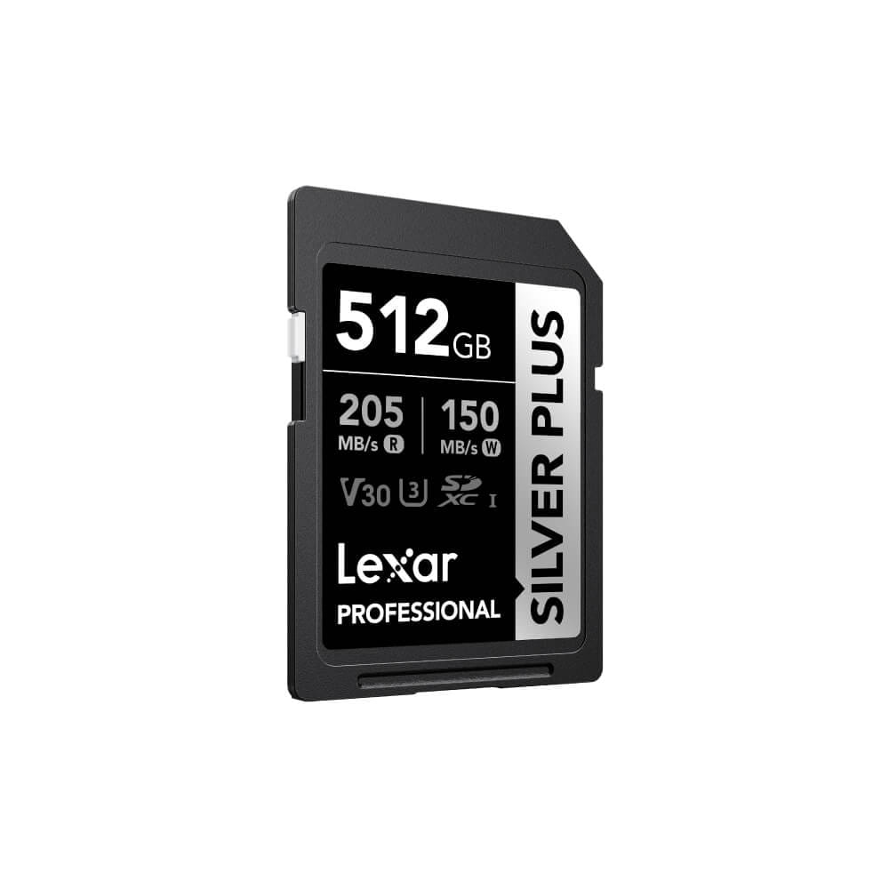 การ์ดหน่วยความจำ เอสดีการ์ด LEXAR SILVER PLUS 512GB UHS-I U3 V30 SD CARD FULL-HD 3D 4K RW205/150MB/S (LSDSIPL512G-BNNNG)_1