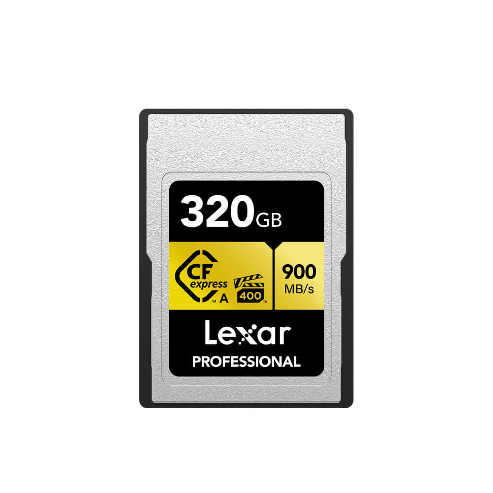 การ์ดหน่วยความจำ ซีเอฟเอ็กเพรสการ์ด LEXAR CFEXPRESS TYPE A 320GB VPG400 RAW 8K RW900/800MB/S (LCAGOLD320G)_1