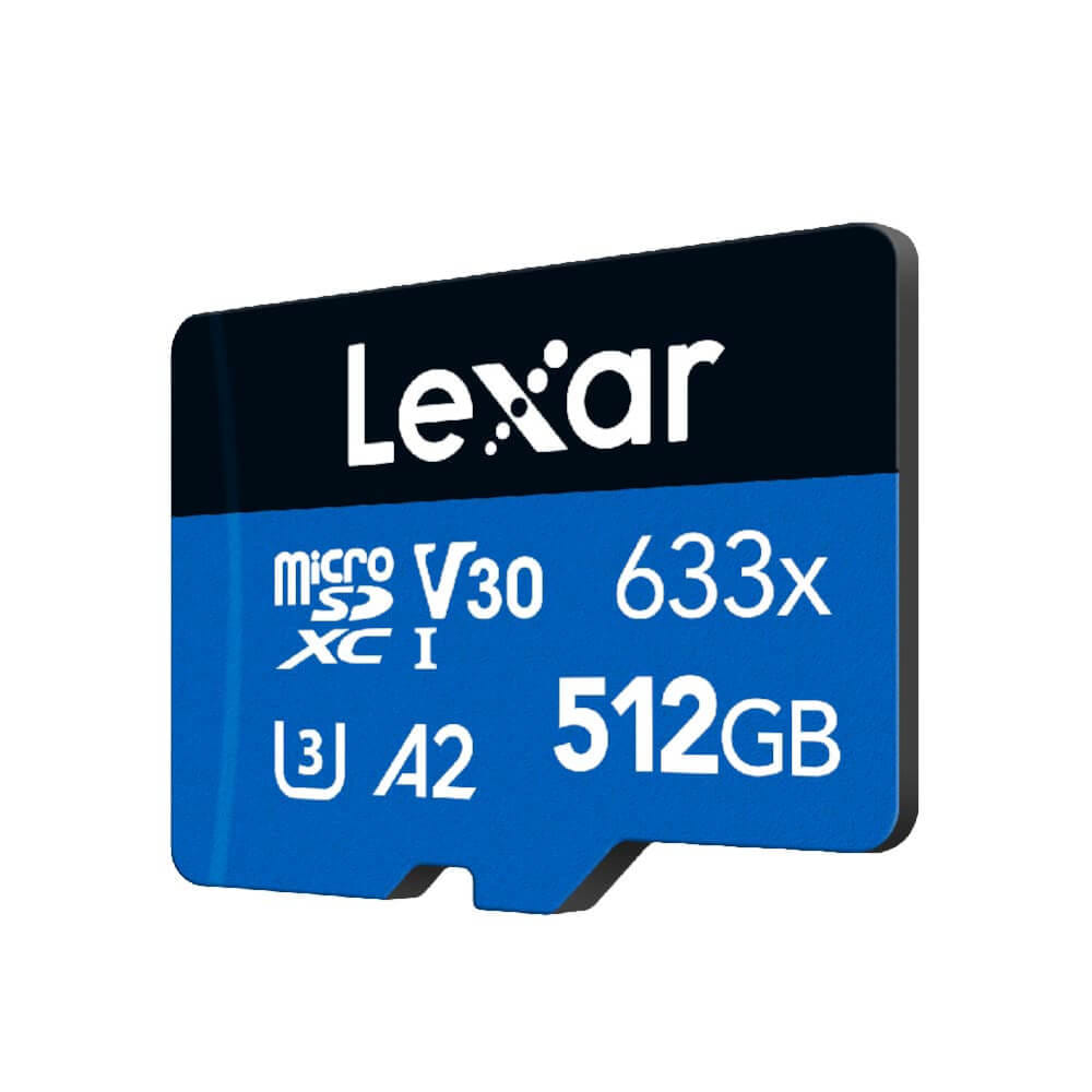 การ์ดหน่วยความจำ ไมโครเอสดีการ์ด LEXAR 633X MICROSD CARD 512GB WADAPTER RW100/70MB/S (LSDMI512BB633A)_1