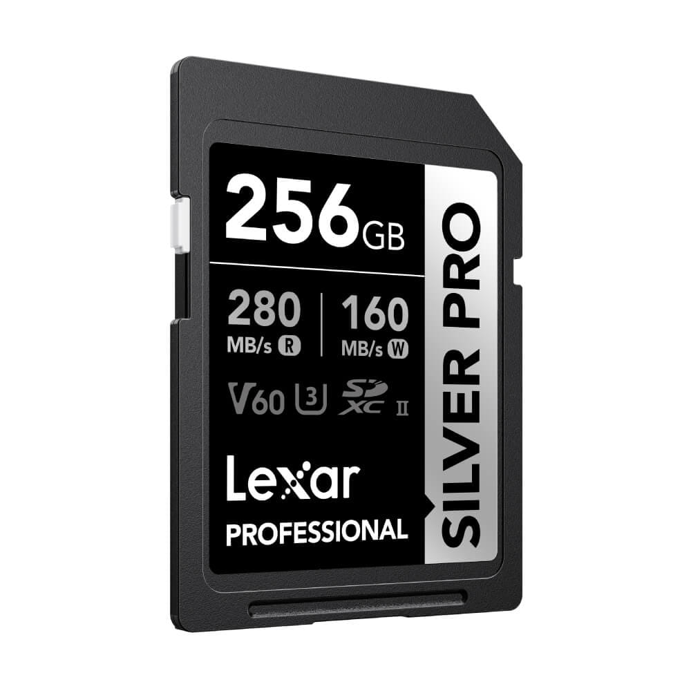 การ์ดหน่วยความจำ เอสดีการ์ด LEXAR SILVER PRO 256GB UHS-II U3 V60 SD CARD FULL-HD 3D 4K RW280/160MB/S (LSDSIPR256G)_1