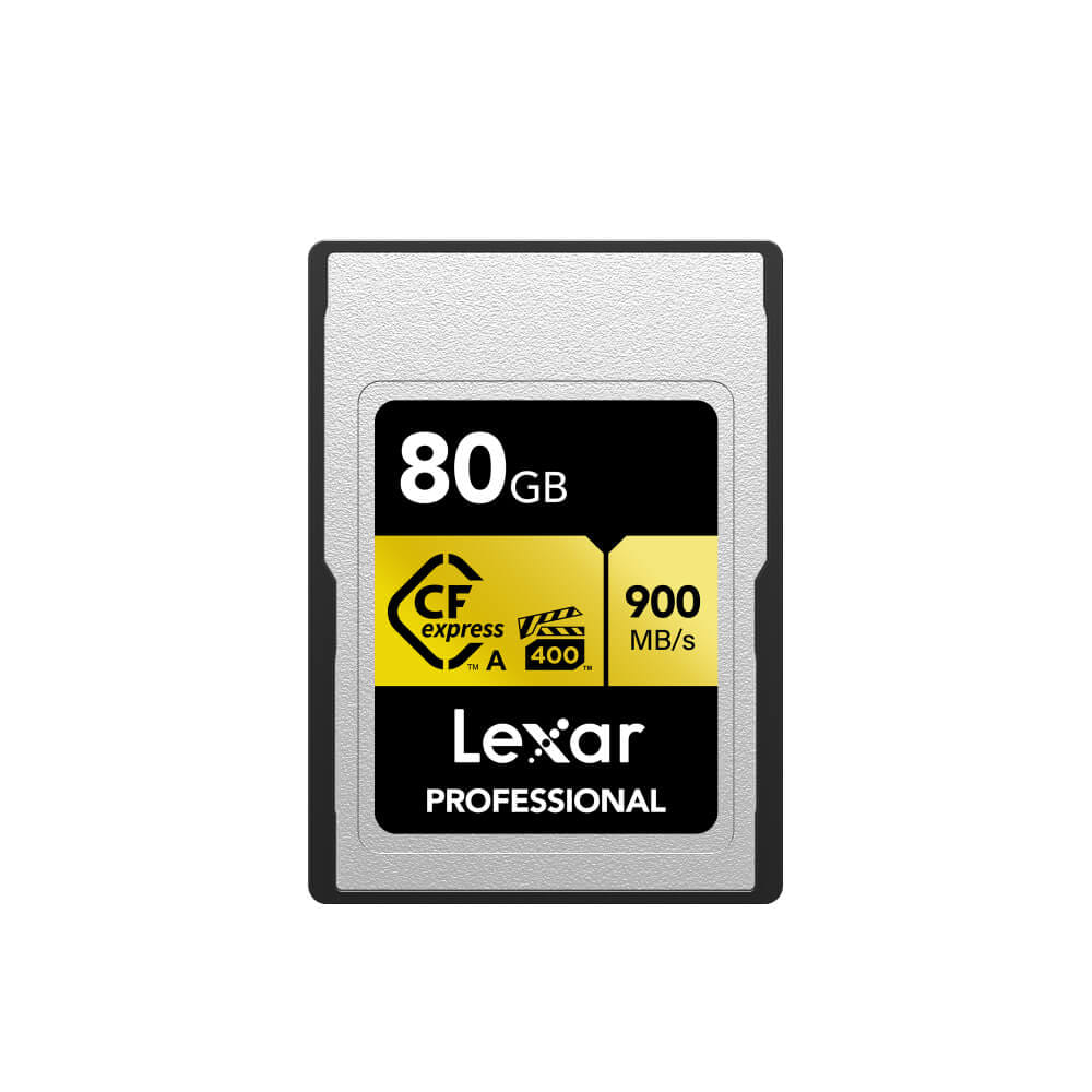 การ์ดหน่วยความจำ ซีเอฟเอ็กเพรสการ์ด LEXAR CFEXPRESS TYPE A 80GB VPG400 RAW 8K RW900/800MB/S (LCAGOLD080G) FOR SONY_1