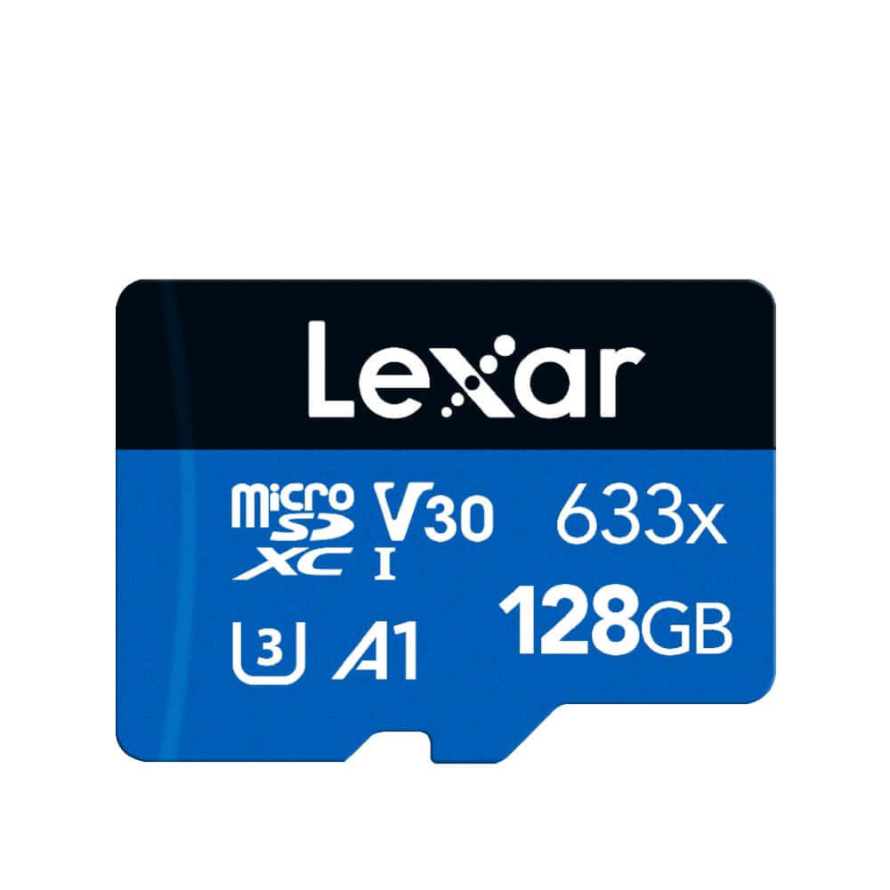 การ์ดหน่วยความจำ ไมโครเอสดีการ์ด LEXAR 633X MICROSD CARD 128GB WADAPTER RW100/45MB/S (LSDMI128BB633A)_1