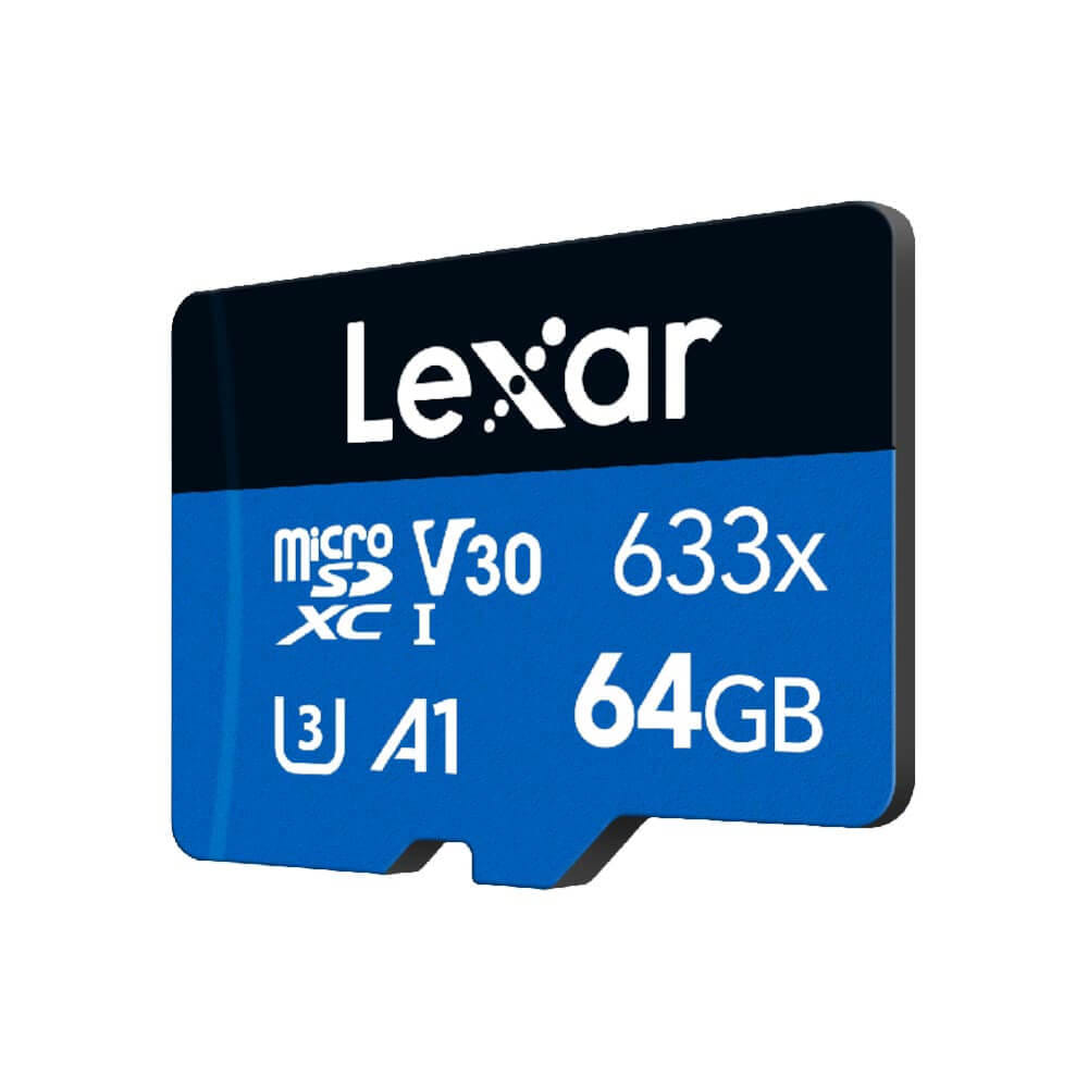 การ์ดหน่วยความจำ ไมโครเอสดีการ์ด LEXAR 633X MICROSD CARD 64GB NOADAPTER UPTO 100MB/S READ (LMS0633064G)_1