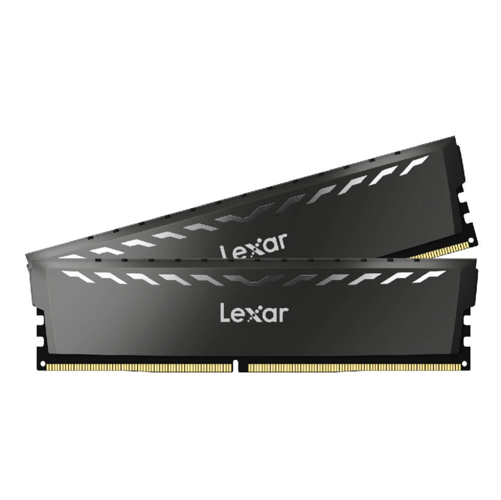 แรมพีซี LEXAR THOR 16GB KIT(8GBX2) DDR4/3200MHZ CL16 U-DIMM HEATSINK (LD4BU016G-R3200GDXG)_1