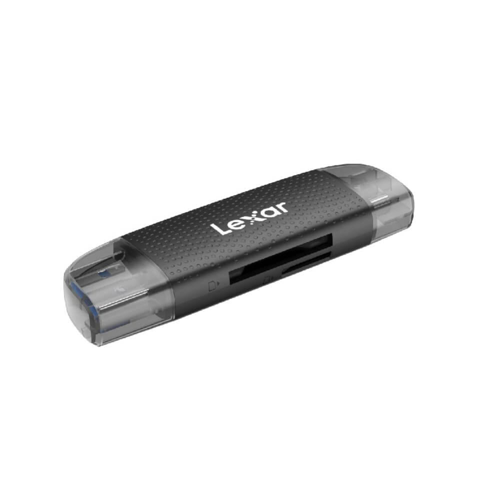 การ์ดรีดเดอร์ Lexar Dual-Slot SD/MicroSD Card, USB-A/C, UHS-I