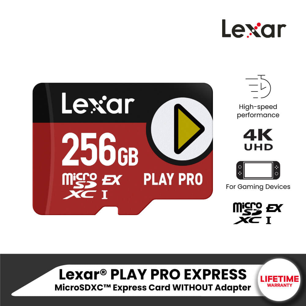 การ์ดหน่วยความจำ ไมโครเอสดีการ์ด LEXAR MICROSD CARD PLAY PRO EXPRESS 256GB RW900/600MB/S (LMSXPS0256G-BNNNG) FOR NINTENDO SWITCH_7