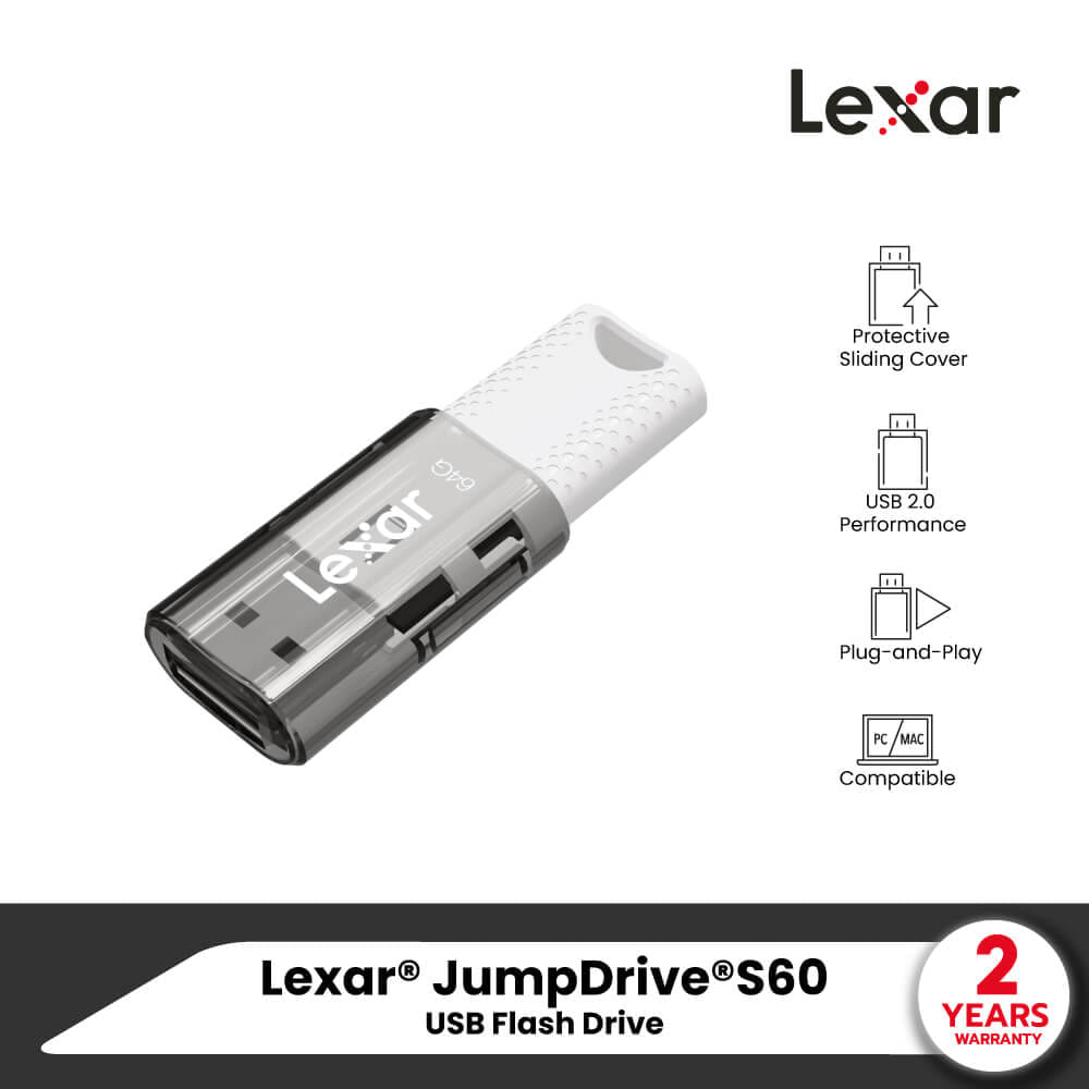 แฟลชไดรฟ์ Lexar S60 64GB USB 2.0