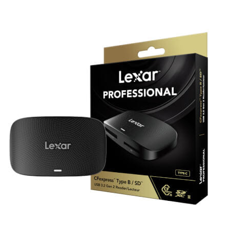 การ์ดรีดเดอร์ Lexar Dual-Slot CFexpress TypeB, SD Card, USB3.2 Gen2 USH-I, UHS-II_0