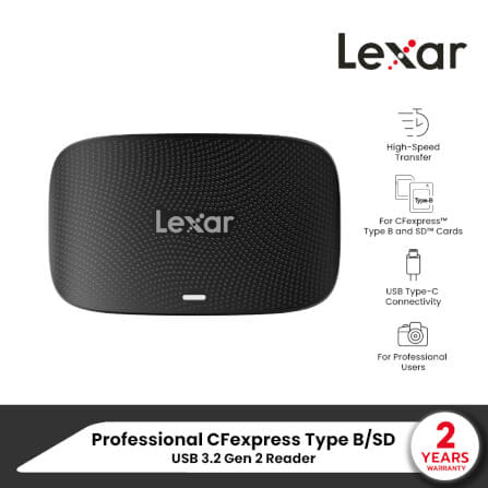 การ์ดรีดเดอร์ Lexar Dual-Slot CFexpress TypeB, SD Card, USB3.2 Gen2 USH-I, UHS-II_8