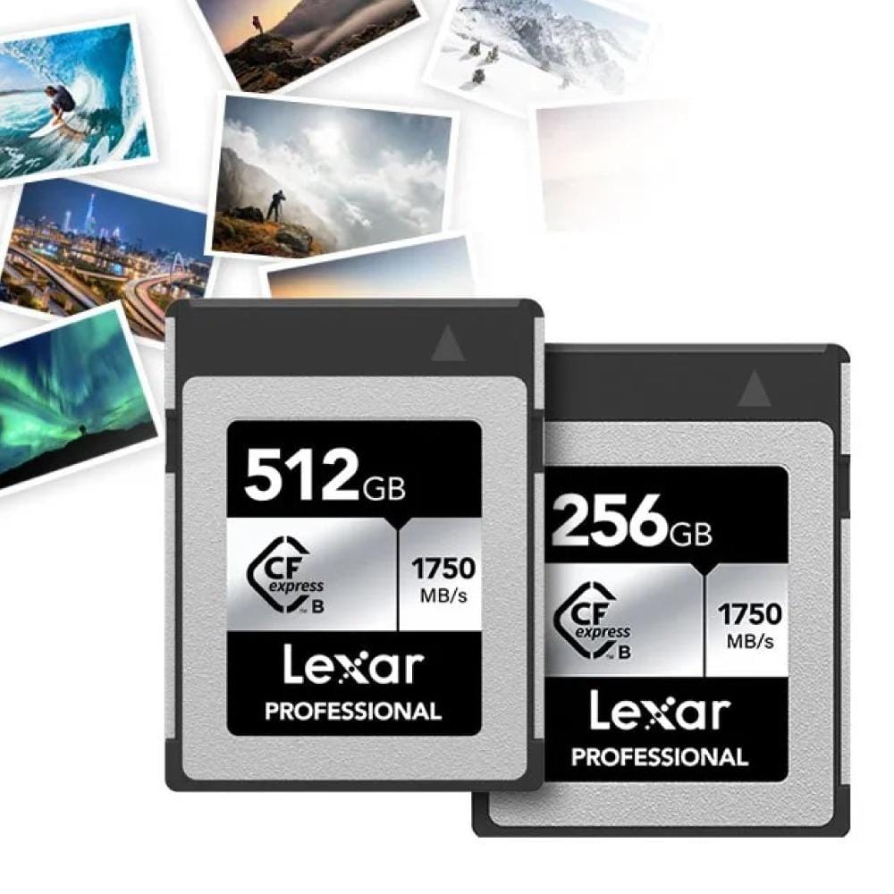 การ์ดหน่วยความจำ ซีเอฟเอ็กเพรสการ์ด LEXAR PROFESSIONAL CFEXPRESS TYPE B 128GB RW1750/1300MB/S RAW 8K XQD® COMPATIBLE (LCXEXSL128G-RNENG)_2