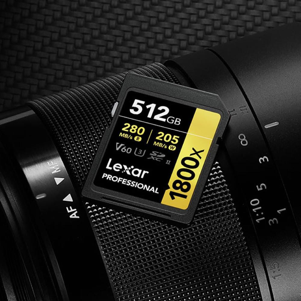 การ์ดหน่วยความจำ เอสดีการ์ด LEXAR SD1800X 256GB UHS-II U3 V60 SD CARD FULL-HD 3D 4K RW280/210MB/S (LSD1800256G) GOLD SERIES_4