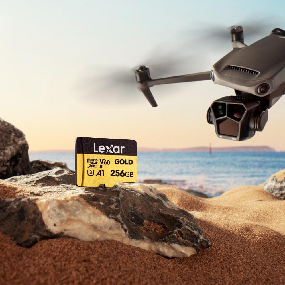 การ์ดหน่วยความจำ ไมโครเอสดีการ์ด LEXAR GOLD MICROSD CARD  256GB UHS-II U3 V60 FULL-HD 3D 4K RW280/100MB/S (LMSGOLD256G)_3