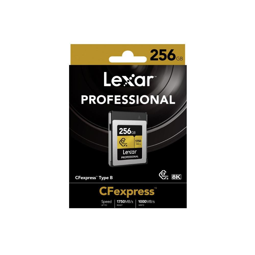 การ์ดหน่วยความจำ ซีเอฟเอ็กเพรสการ์ด LEXAR CFEXPRESS TYPE B 256GB VPG400 RAW 8K RW1900/1500MB/S (LCXEXPR256G) GOLD SERIE_6