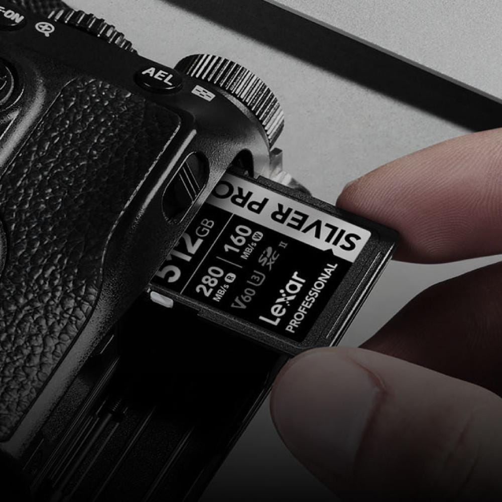 การ์ดหน่วยความจำ เอสดีการ์ด LEXAR SILVER PRO 128GB UHS-II U3 V60 SD CARD FULL-HD 3D 4K RW280/120MB/S (LSDSIPR128G)_6