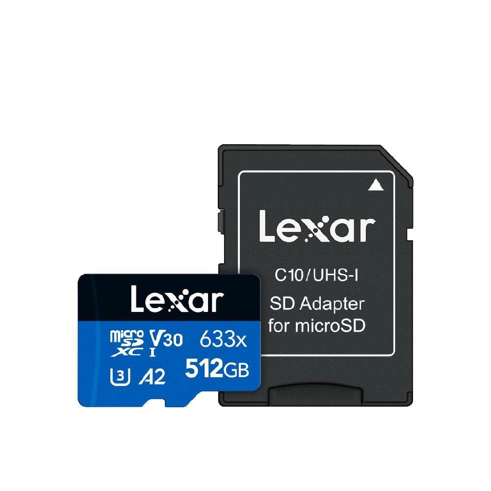 การ์ดหน่วยความจำ ไมโครเอสดีการ์ด LEXAR 633X MICROSD CARD 512GB WADAPTER RW100/70MB/S (LSDMI512BB633A)_3