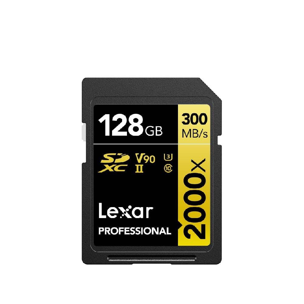 การ์ดหน่วยความจำ เอสดีการ์ด LEXAR SD2000X 128GB UHS-II U3 V90 SD CARD FULL-HD 3D 4K 8K RW300/260MB/S (LSD2000128G)_3