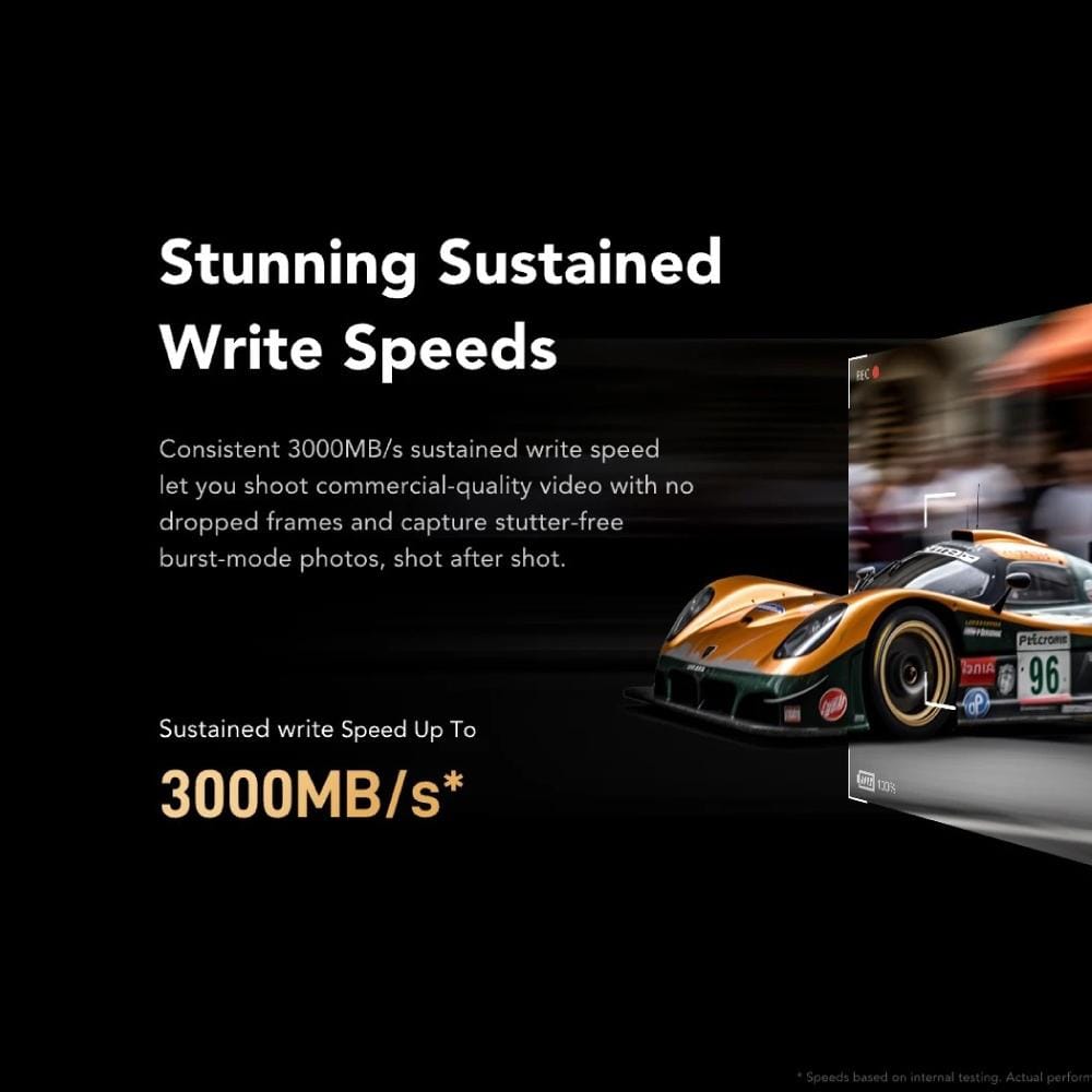 การ์ดหน่วยความจำ ซีเอฟเอ็กเพรสการ์ด LEXAR® CFEXPRESS™ 4.0 TYPE B CARD 1TB RW3600/3300MB/S VPG400 RAW 8K (LCXEXP4001T-RNENG)_5