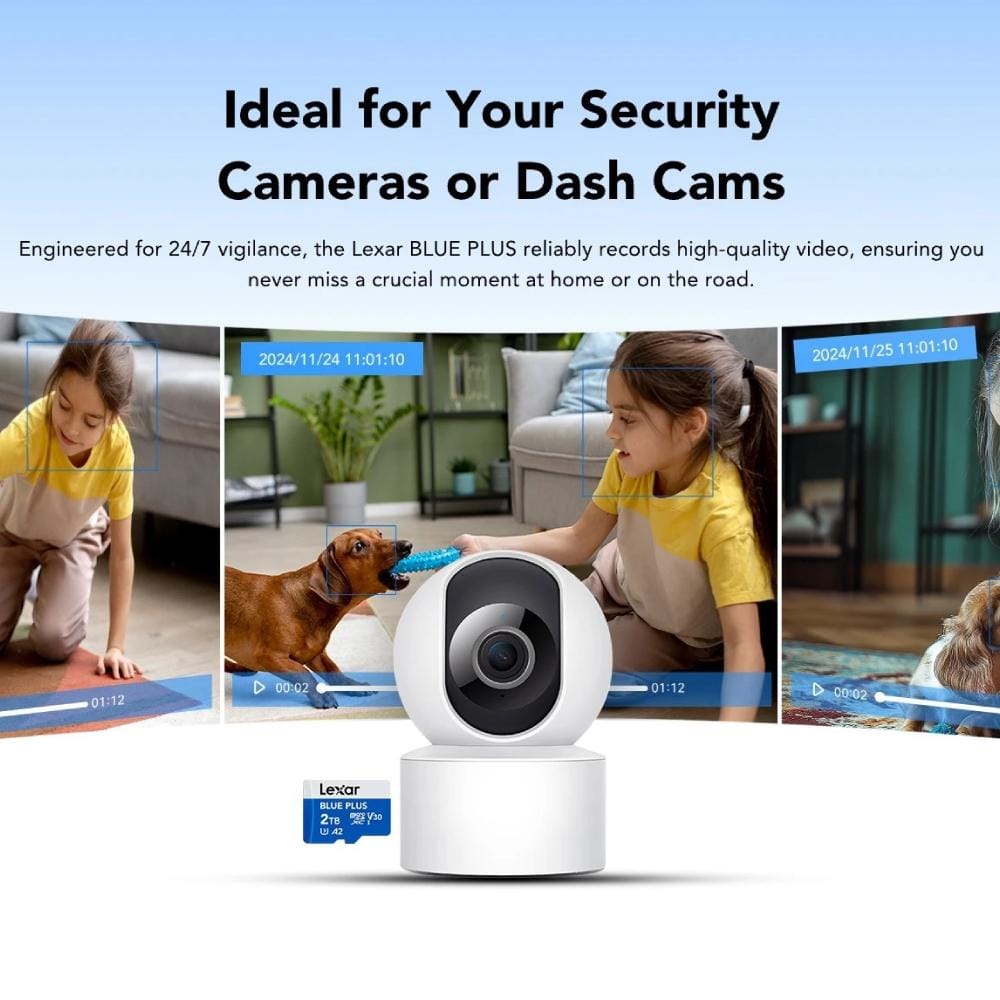 การ์ดหน่วยความจำ ไมโครเอสดีการ์ด LEXAR MICROSD CARD BLUE PLUS 256GB R170MB/S1 (LMSBLPL256G-BNANG) FOR SMARTPHONES TABLETS ACTION CAMERA_4