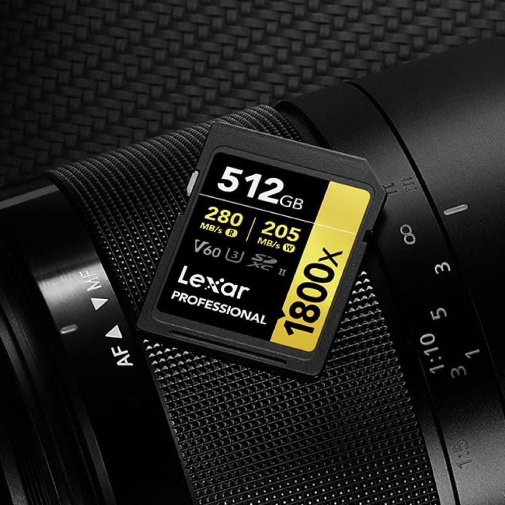 การ์ดหน่วยความจำ เอสดีการ์ด LEXAR SD1800X 128GB UHS-II U3 V60 SD CARD FULL-HD 3D 4K RW280/210MB/S (LSD1800128G) GOLD SERIES_3