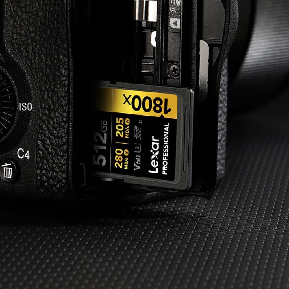 การ์ดหน่วยความจำ เอสดีการ์ด LEXAR SD1800X 128GB UHS-II U3 V60 SD CARD FULL-HD 3D 4K RW280/210MB/S (LSD1800128G) GOLD SERIES_4