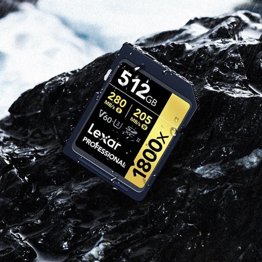 การ์ดหน่วยความจำ เอสดีการ์ด LEXAR SD1800X 128GB UHS-II U3 V60 SD CARD FULL-HD 3D 4K RW280/210MB/S (LSD1800128G) GOLD SERIES_6