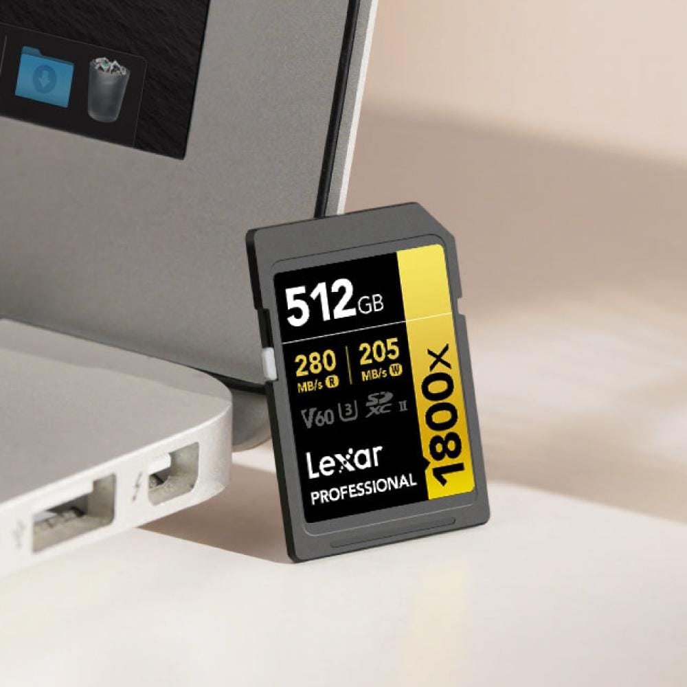 การ์ดหน่วยความจำ เอสดีการ์ด LEXAR SD1800X 128GB UHS-II U3 V60 SD CARD FULL-HD 3D 4K RW280/210MB/S (LSD1800128G) GOLD SERIES_7