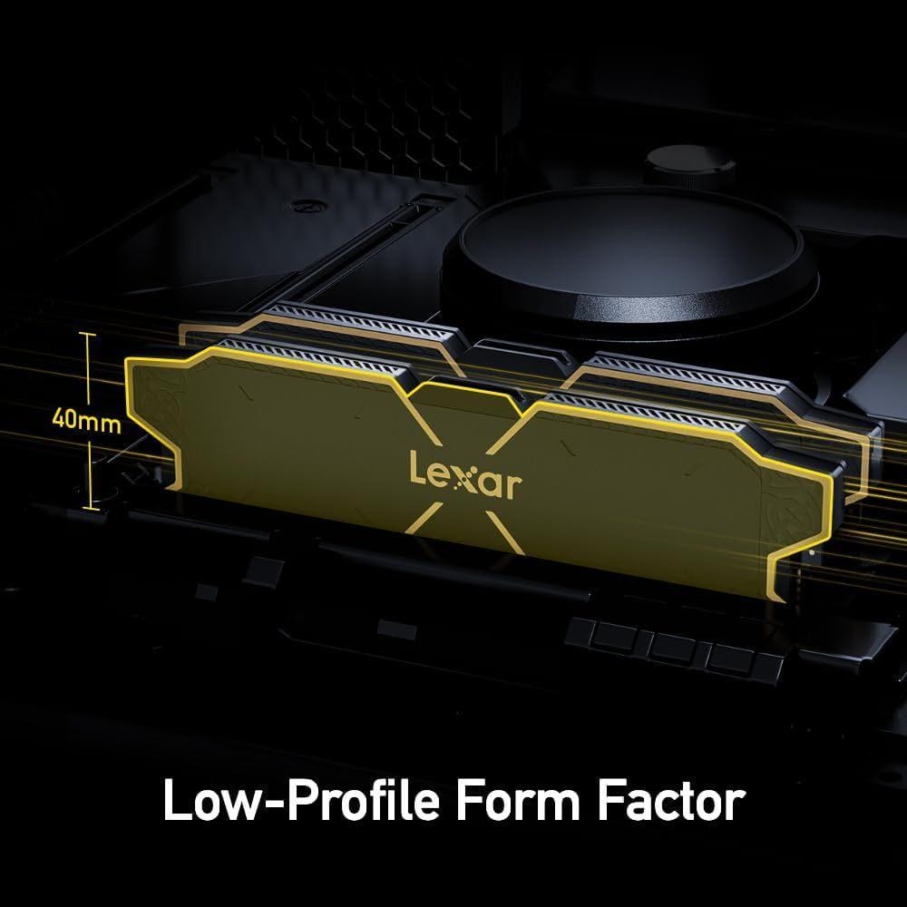 แรมพีซี LEXAR THOR OC BLACK DDR5 6000 U-DIMM 16GBX2 DUAL PACK (LD5U16G60C38LG)_2